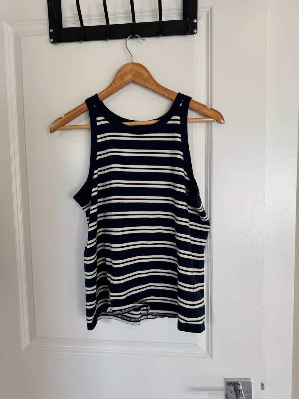 Everlane striped navy tank top